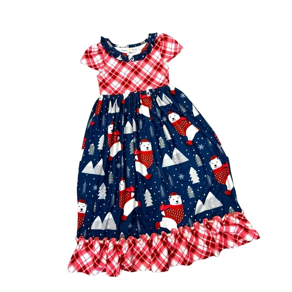 Girls Bear Christmas Night Gown: 3T,4T,5,6,7