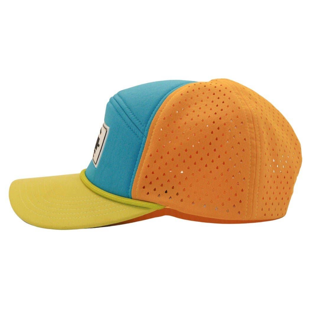 Water Friendly Trucker Hat - Theo Seven Panel: W/CHIN STRAP