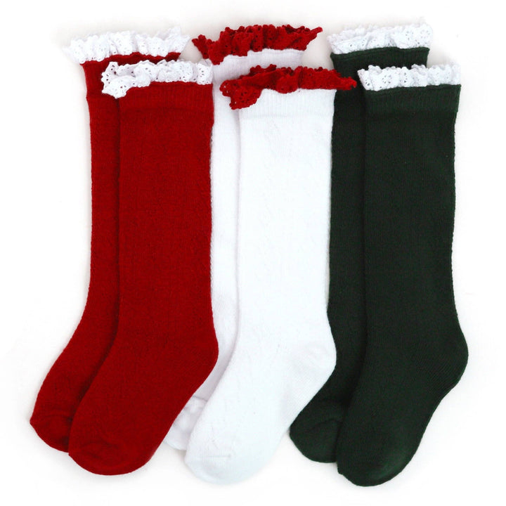 Little Stocking Co. - Fancy Christmas Knee High Socks 3-Pack