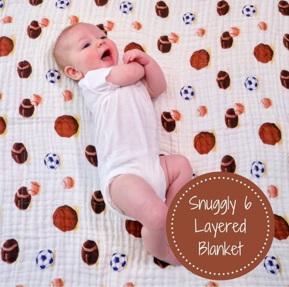 Sports Muslin Blanket 47X47