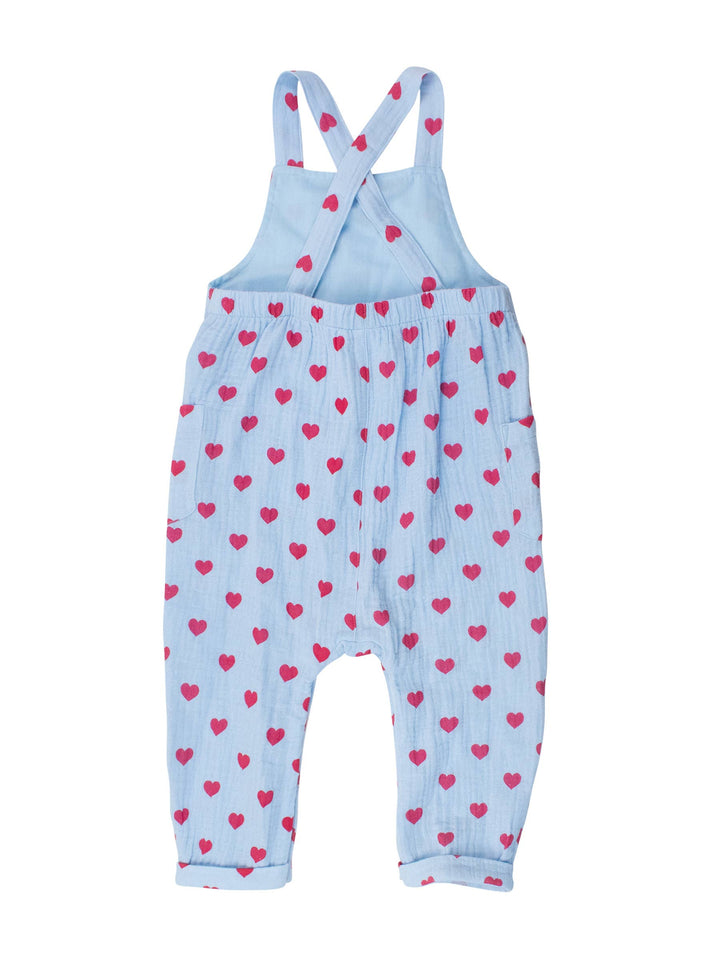 Baby Boys Steal Your Heart Cotton Gauze Overall Jumpsuit