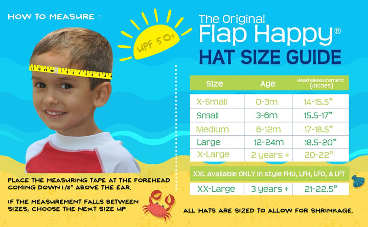 Flap Happy Boys UPF 50+ Bucket Hat D Seahorse Reef: 0-3M, 6-12M, 12-24M, 2Y+