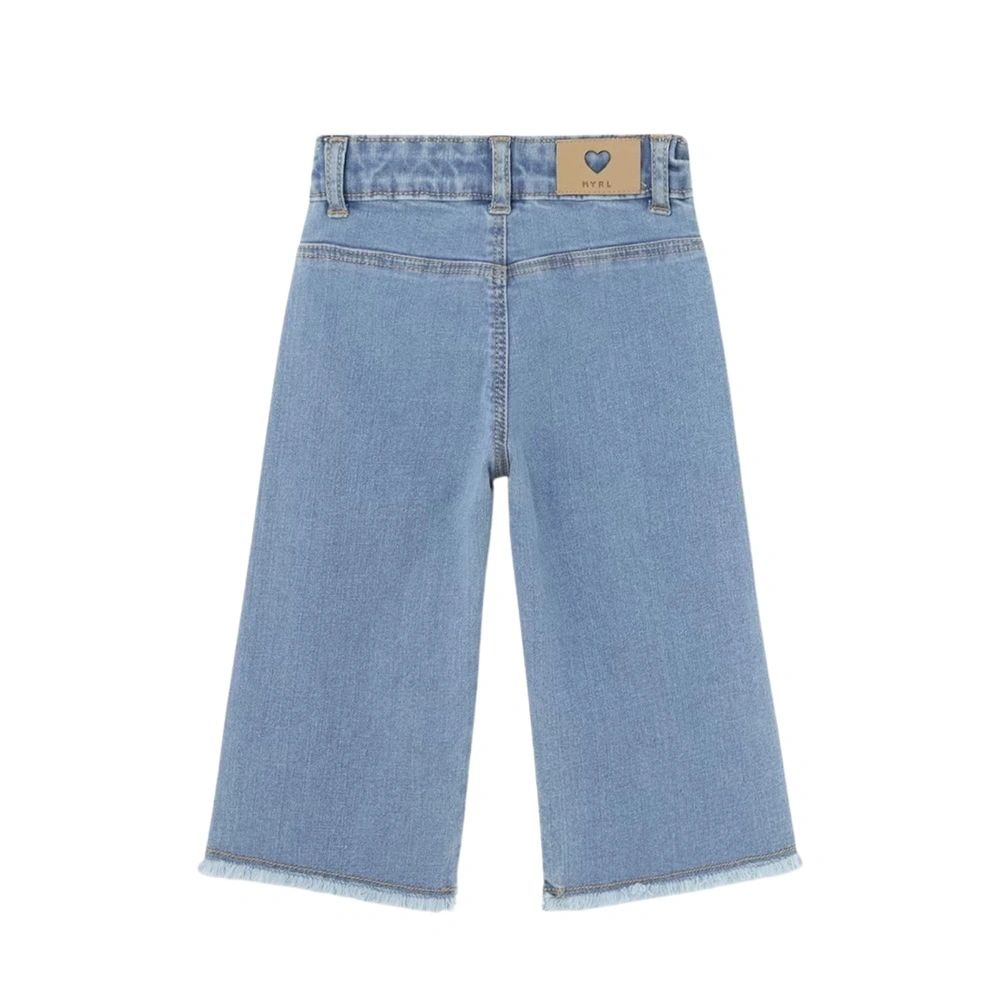 Mayoral Baby Girls Wide Leg Denim Jeans: 12M,24M