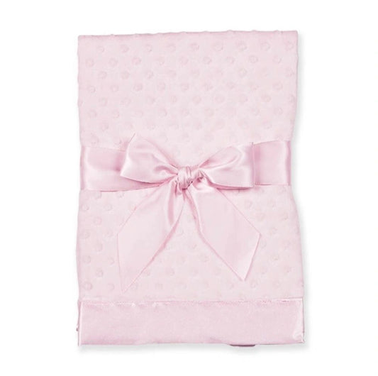 Dottie and Silk Snuggle Infant Blanket - Pink
