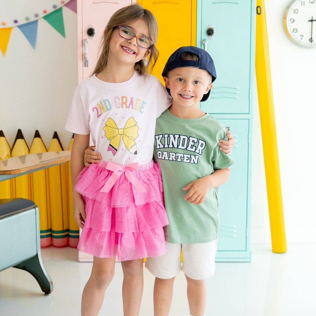 Sweet Wink - Kindergarten Varsity Short Sleeve T-Shirt - Boys Clothing: 7/8