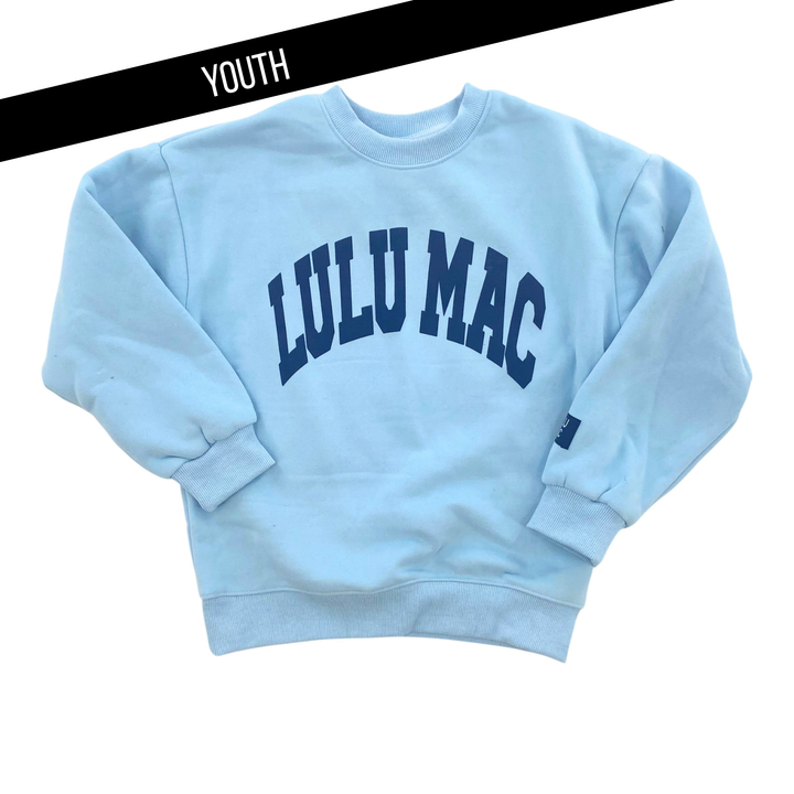 Lulu Mac LIGHT BLUE WITH NAVY PUFF