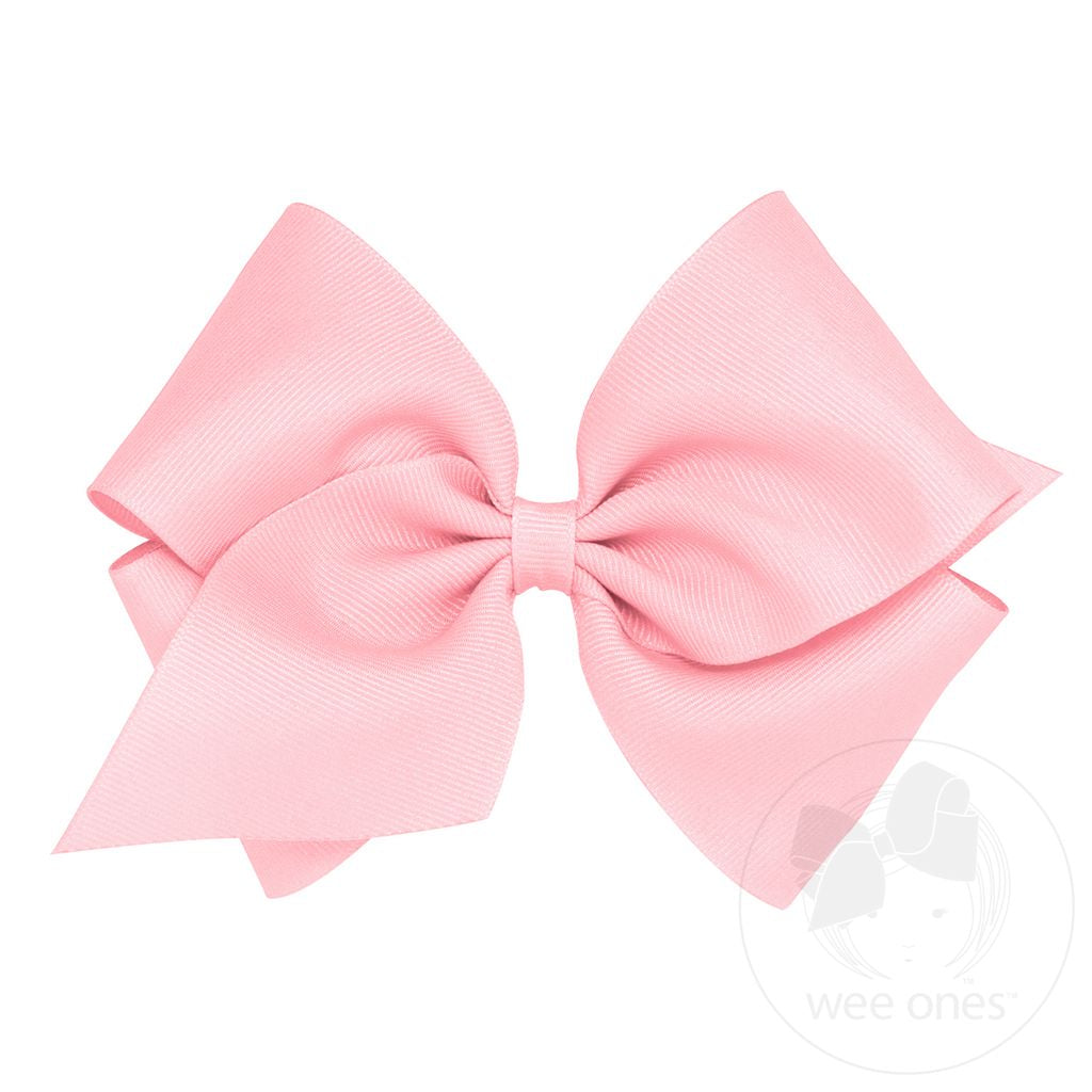 Mini King Classic Grosgrain Hair Bow - Plain Wrap