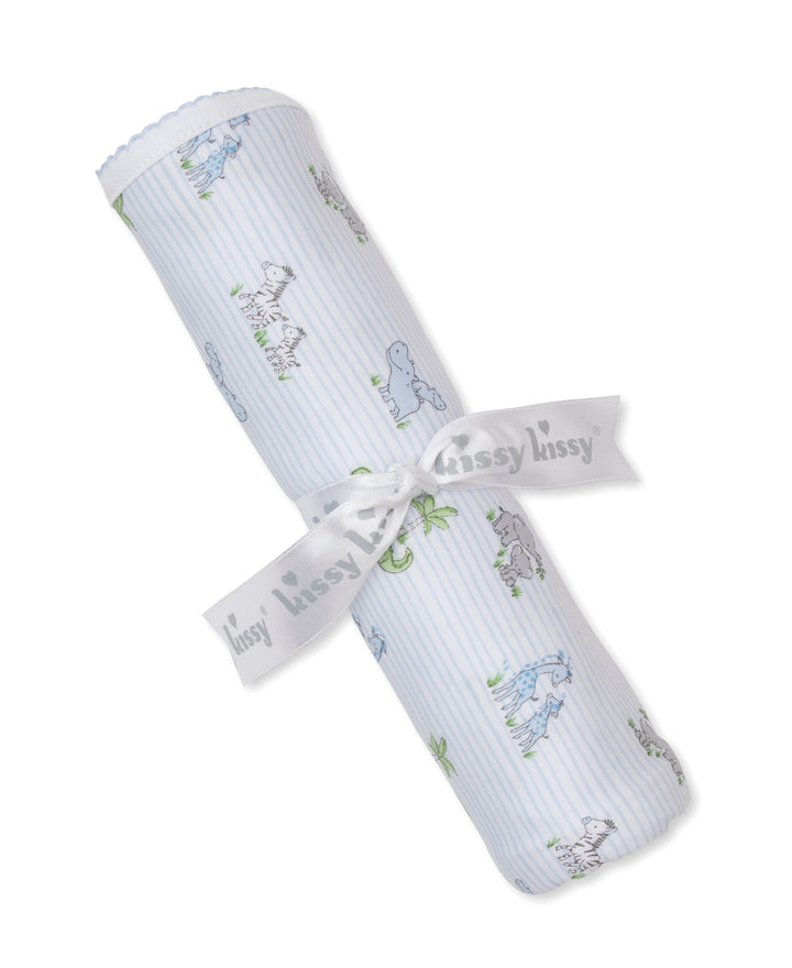 Safari Party Blue Blanket
