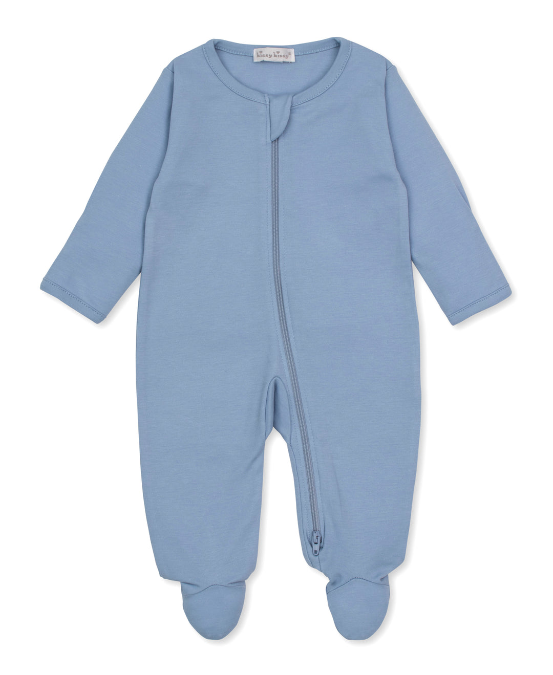 Blue Footie w/ Zip | Campsite Friends