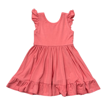 Toddler & Kids Girl Sleeveless Twirl Dress | Strawberry Ice